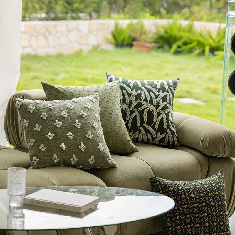 Decorative cushion cover 4 patterns – "Verdure" collection