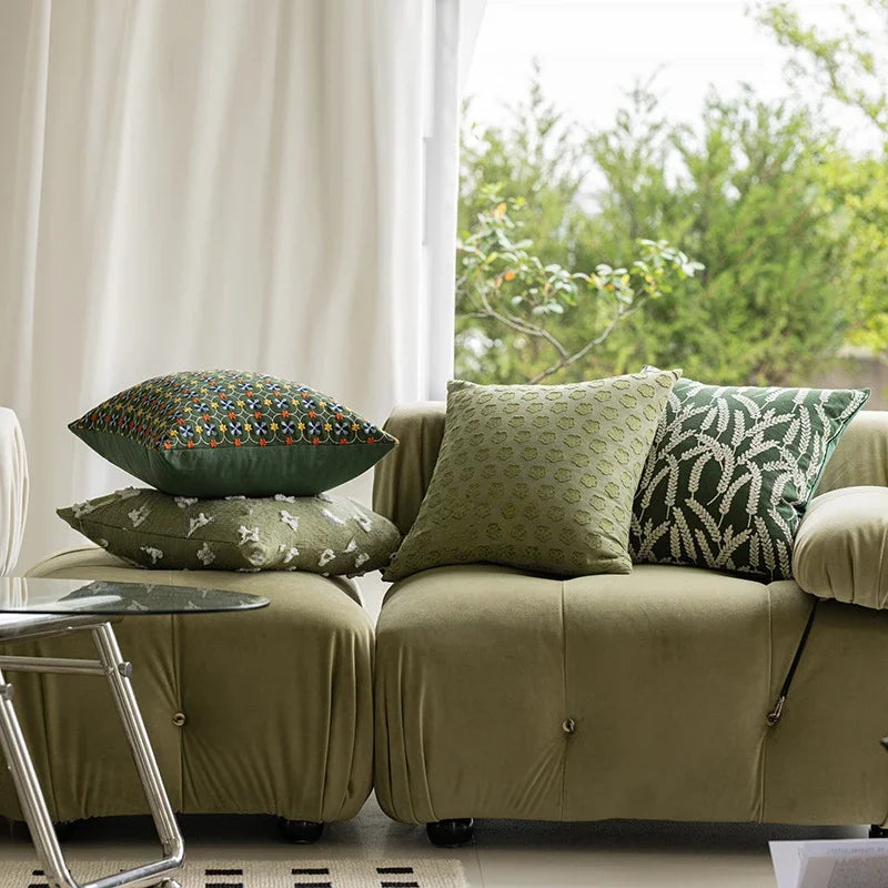 Decorative cushion cover 4 patterns – "Verdure" collection