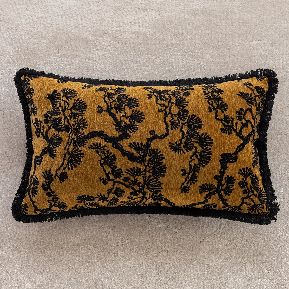 Embroidered Cushion Cover - Classic Chinese Style, Floral and Refined