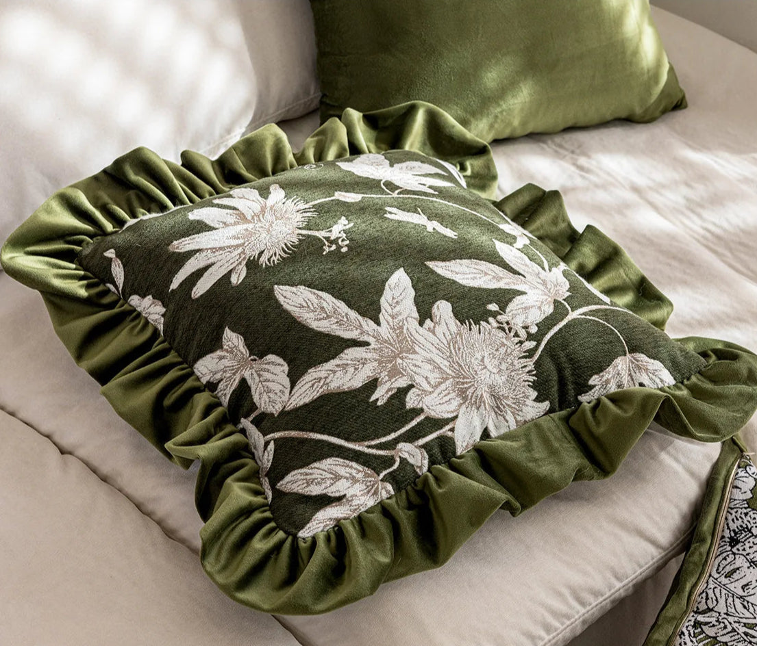 3-Pattern Cushion Cover – “Greenery” Collection