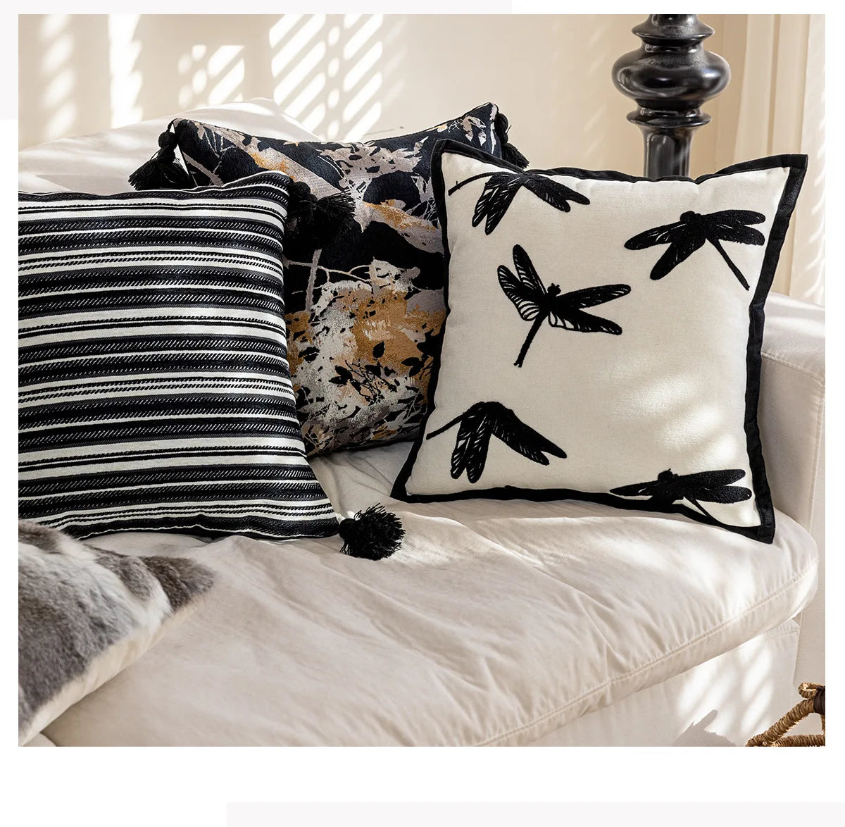 Decorative cushion cover 4 patterns – Retro & Modern Collection