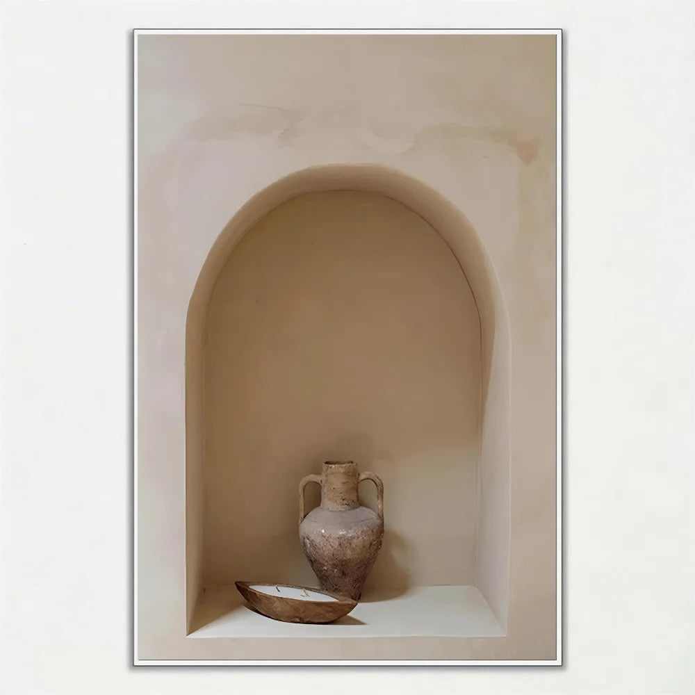 Affiche Murale – Architecture Marocaine & Nature Morte | Style Moderne & Bohème
