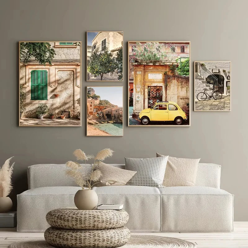 Affiche Murale – Récolte Méditerranéenne de Citrons & Oranges | Art sur Toile