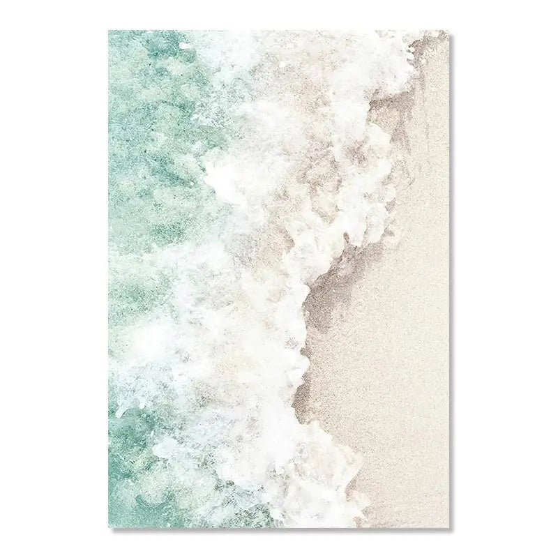 Affiche Murale – Scène de Plage & Océan | Impression sur Toile