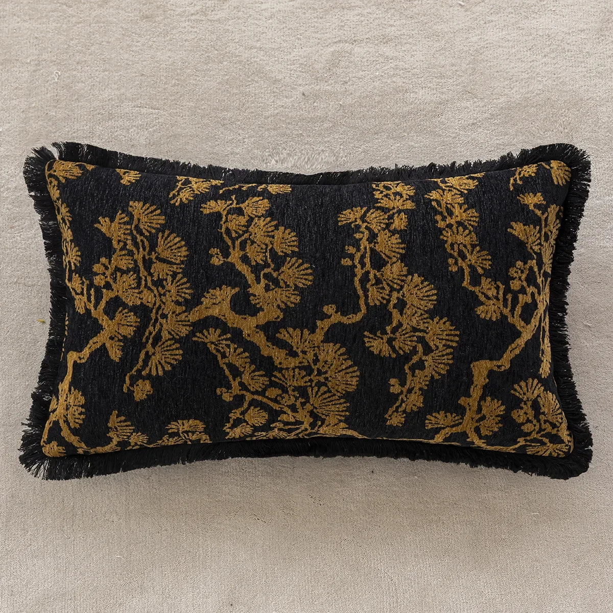 Embroidered Cushion Cover - Classic Chinese Style, Floral and Refined