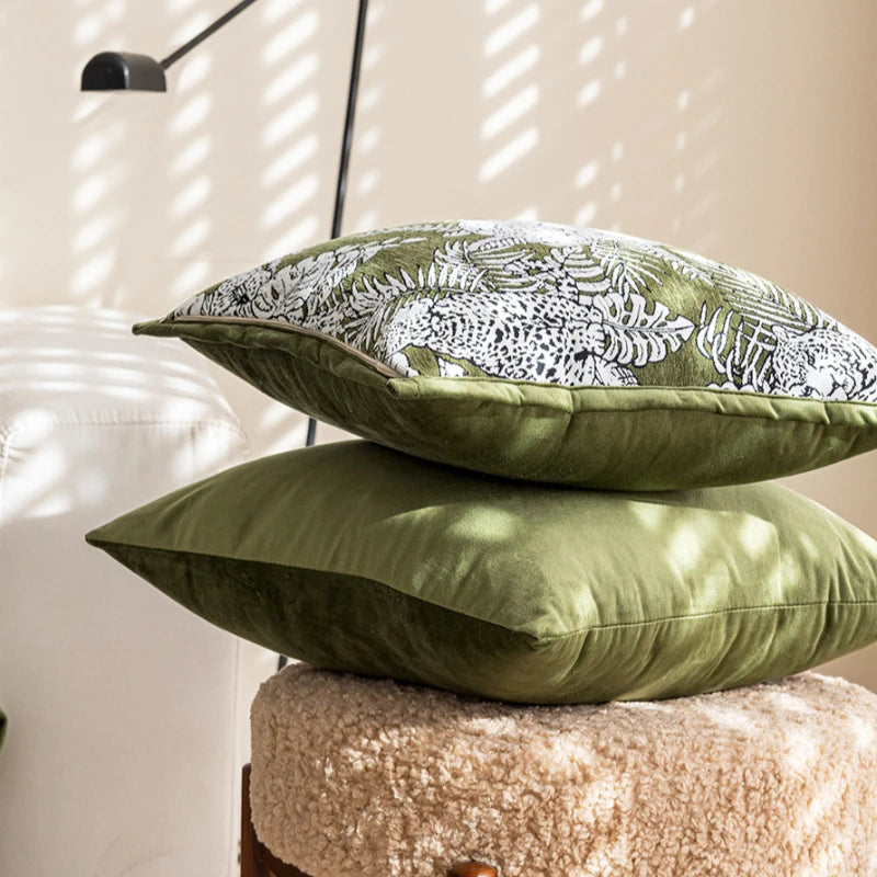 3-Pattern Cushion Cover – “Greenery” Collection