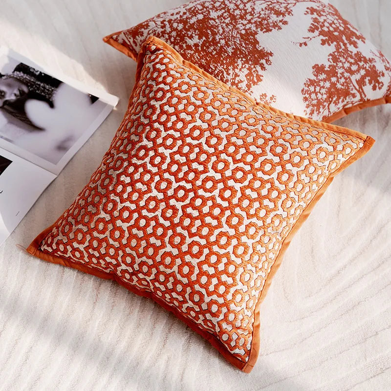 Housse de coussin décoratives – Collection "Coucher d’Ambre"