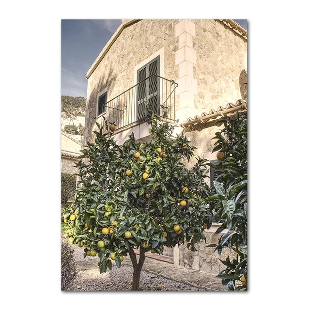 Affiche Murale – Récolte Méditerranéenne de Citrons & Oranges | Art sur Toile