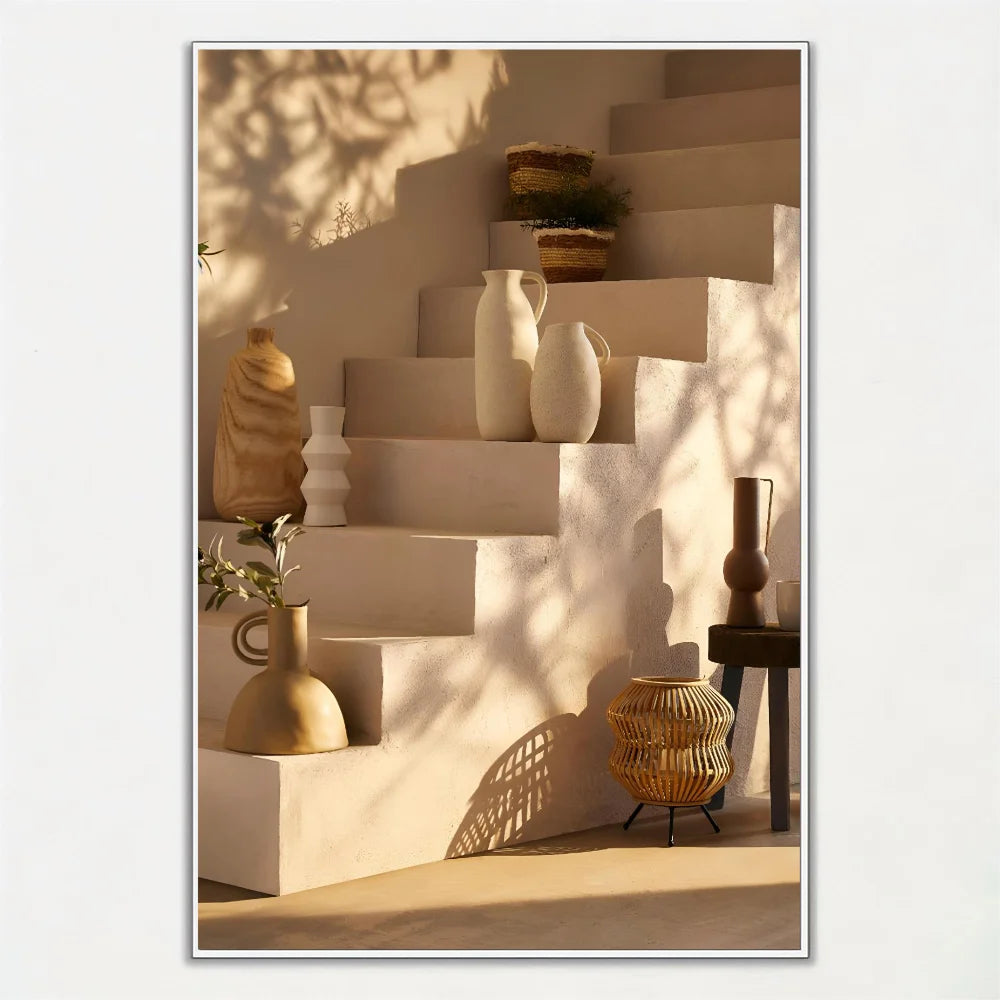 Affiche Murale – Architecture Marocaine & Nature Morte | Style Moderne & Bohème