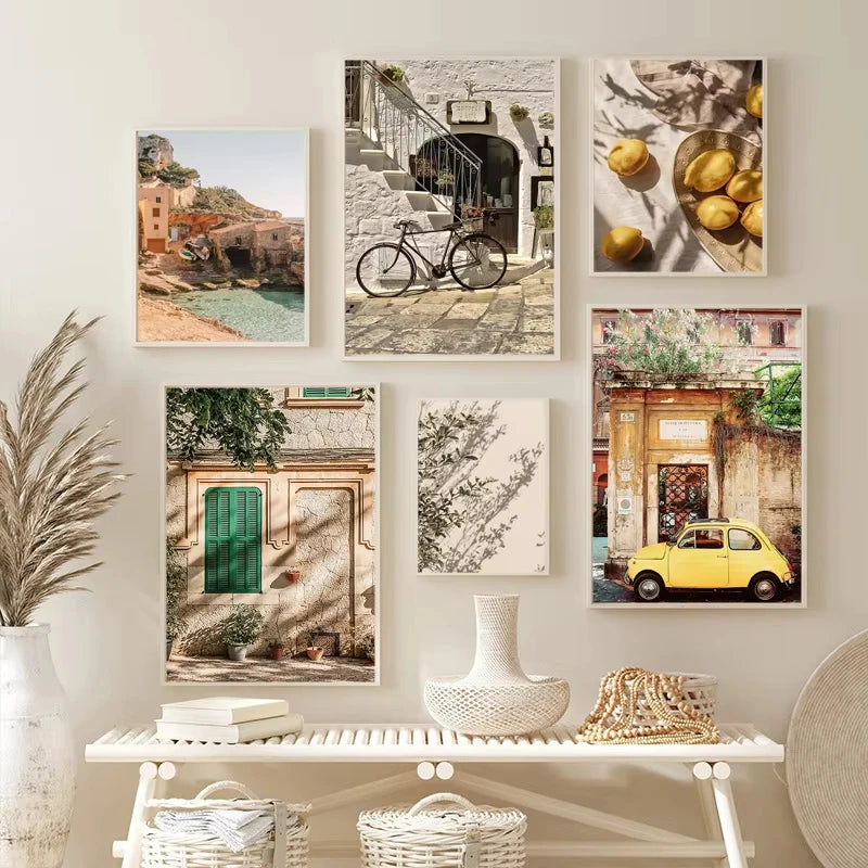 Affiche Murale – Récolte Méditerranéenne de Citrons & Oranges | Art sur Toile