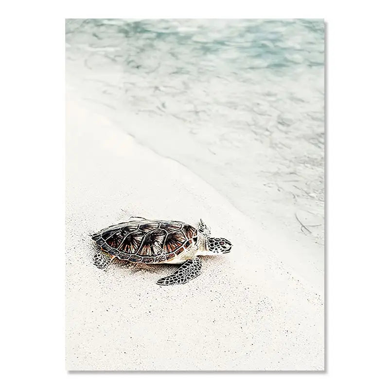 Affiche Murale – Scène de Plage & Océan | Impression sur Toile