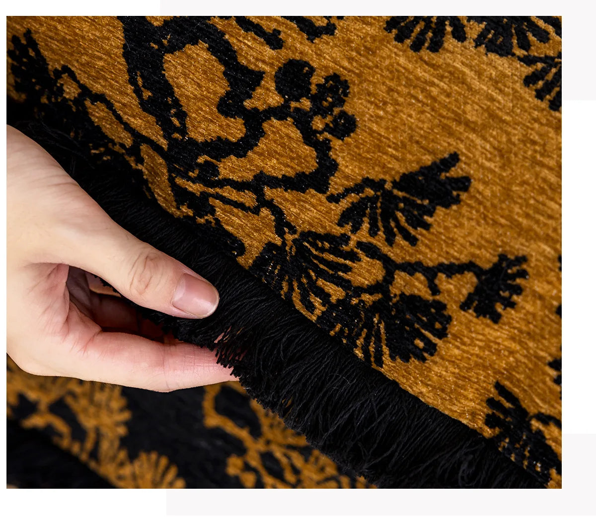 Embroidered Cushion Cover - Classic Chinese Style, Floral and Refined