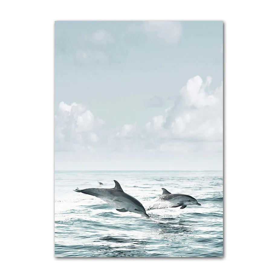 Affiche Murale – Scène de Plage & Océan | Impression sur Toile