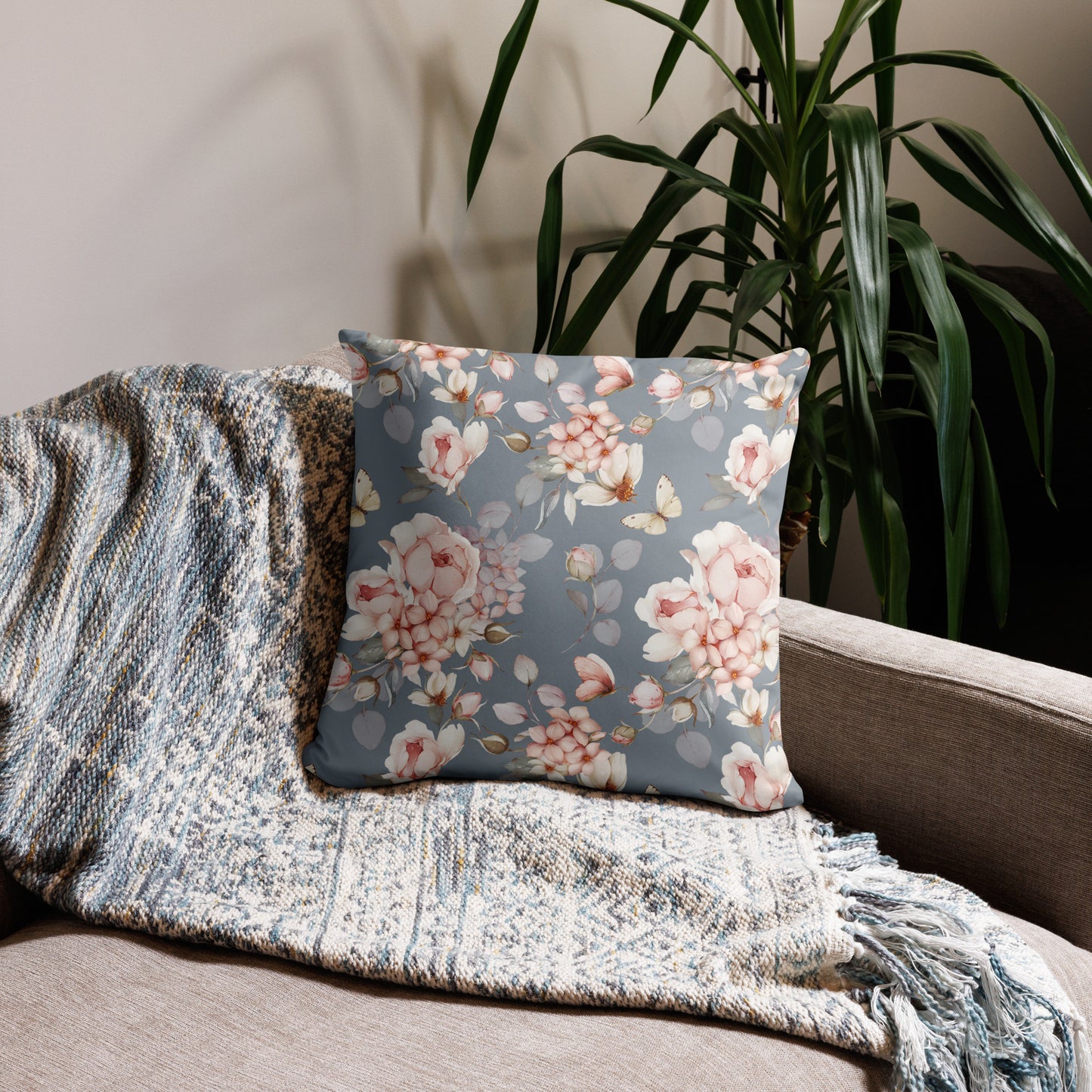 Coussin "Rose espérance"