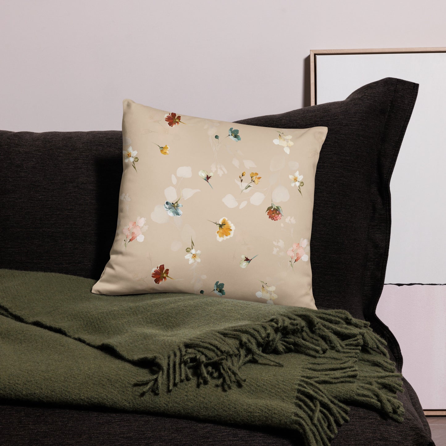 Coussin "litle Bégonia"