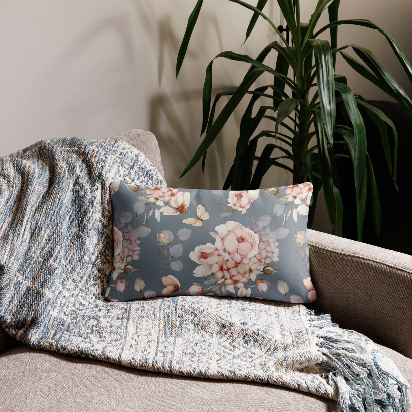 Coussin "Rose espérance"