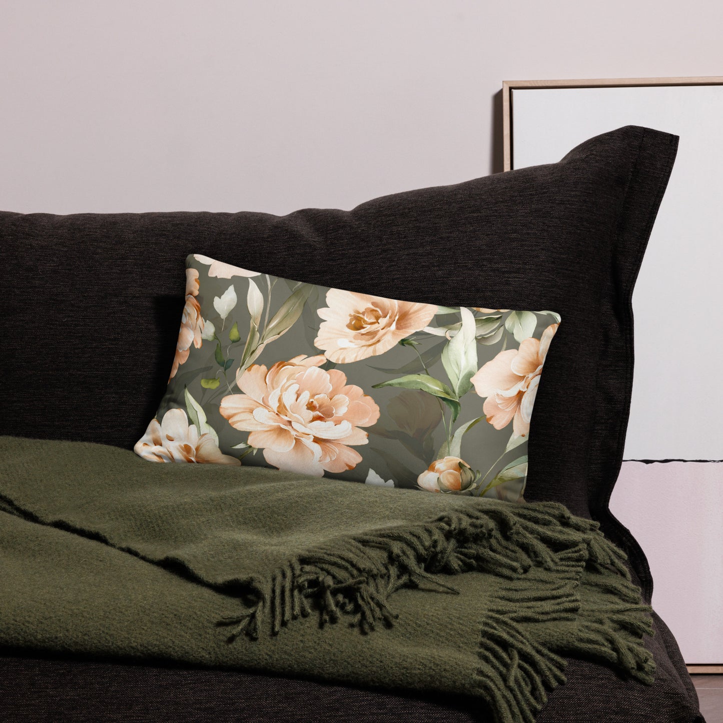 Coussin "Rose Champêtre"