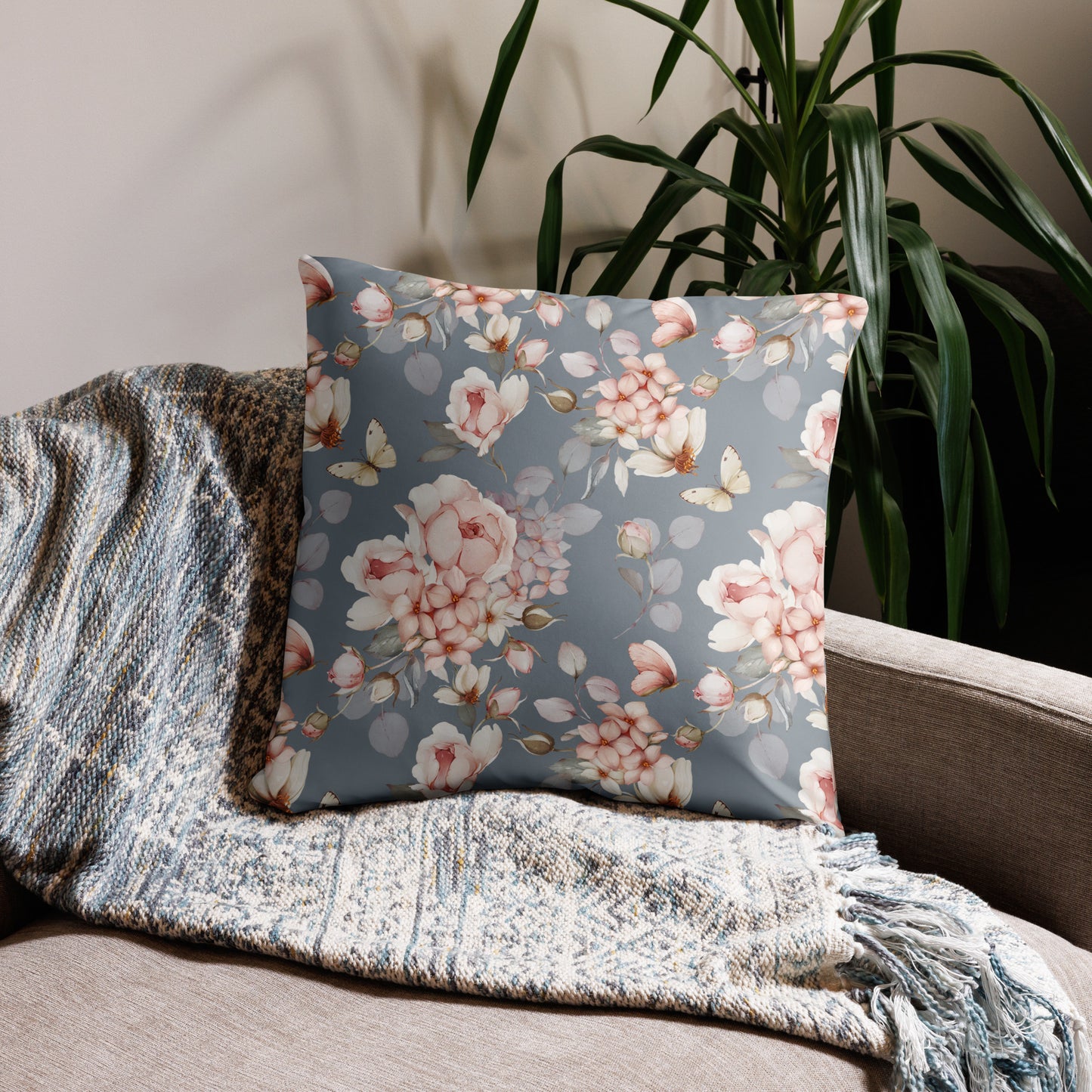 Coussin "Rose espérance"
