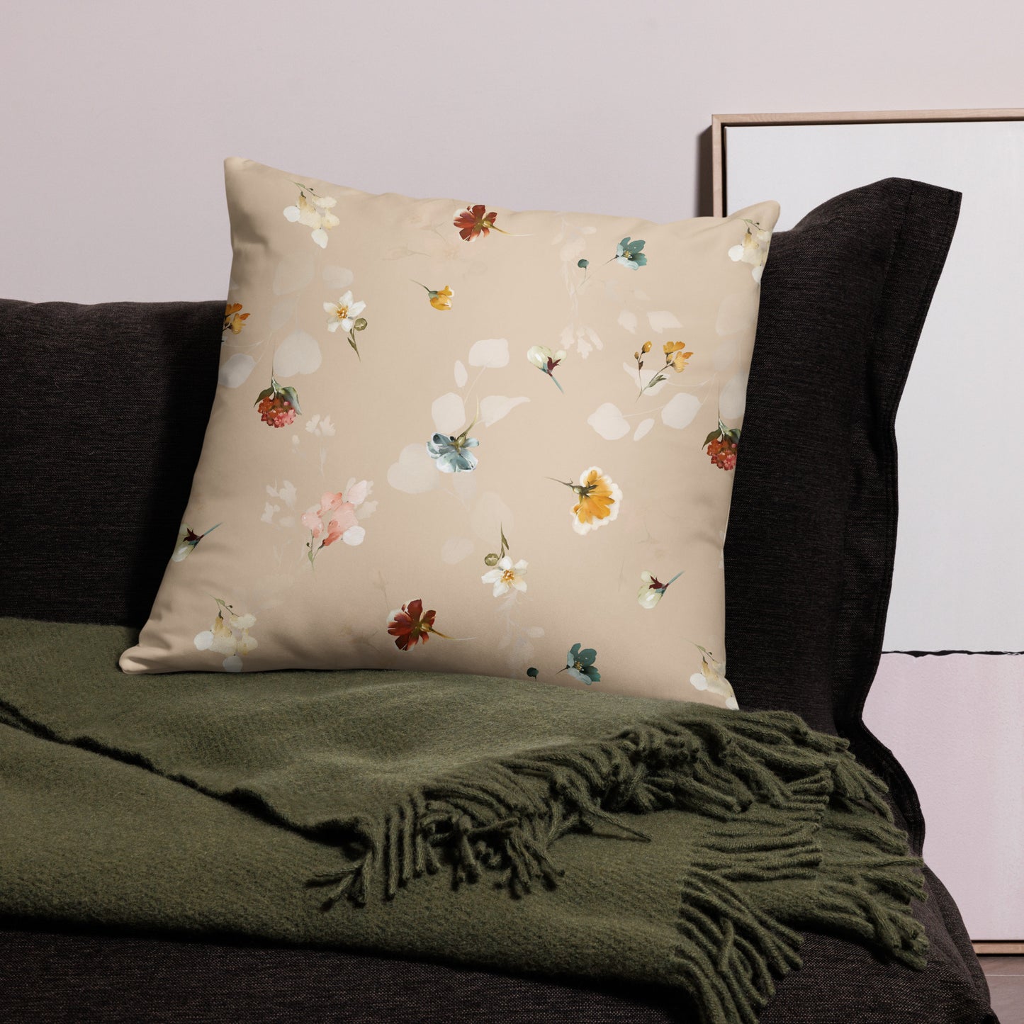 Coussin "litle Bégonia"