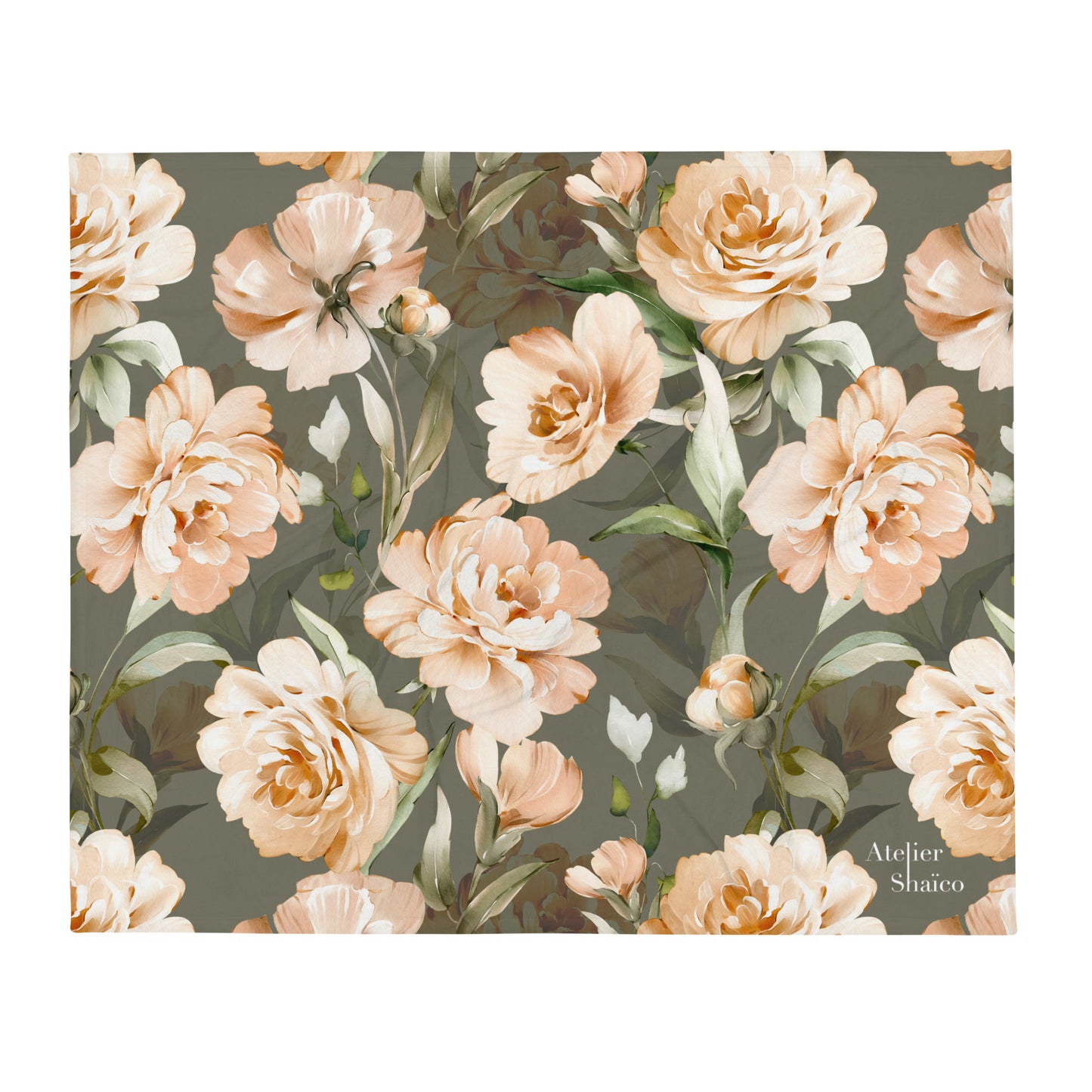 "Rose Champêtre" blanket, exclusive to ATELIER SHAICO