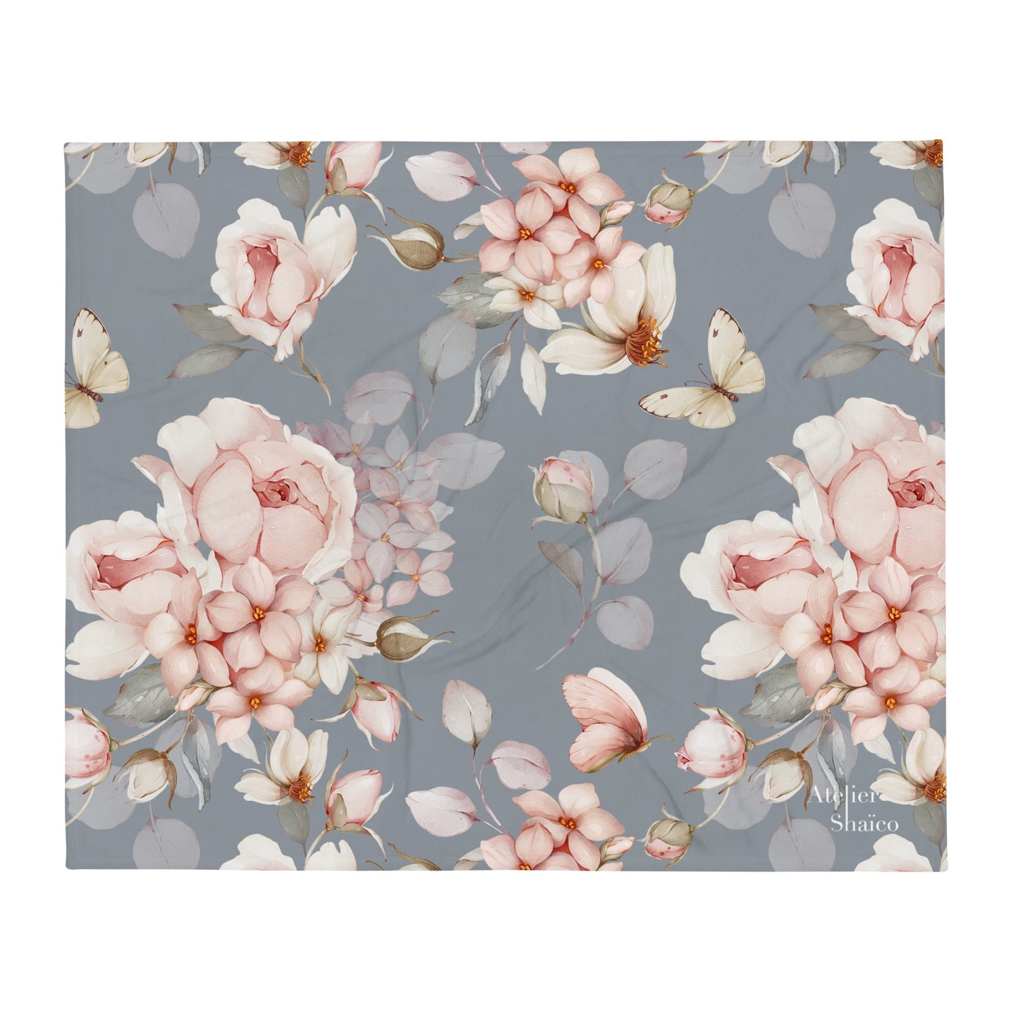 "Rose Espérance" blanket, exclusive to ATELIER SHAICO