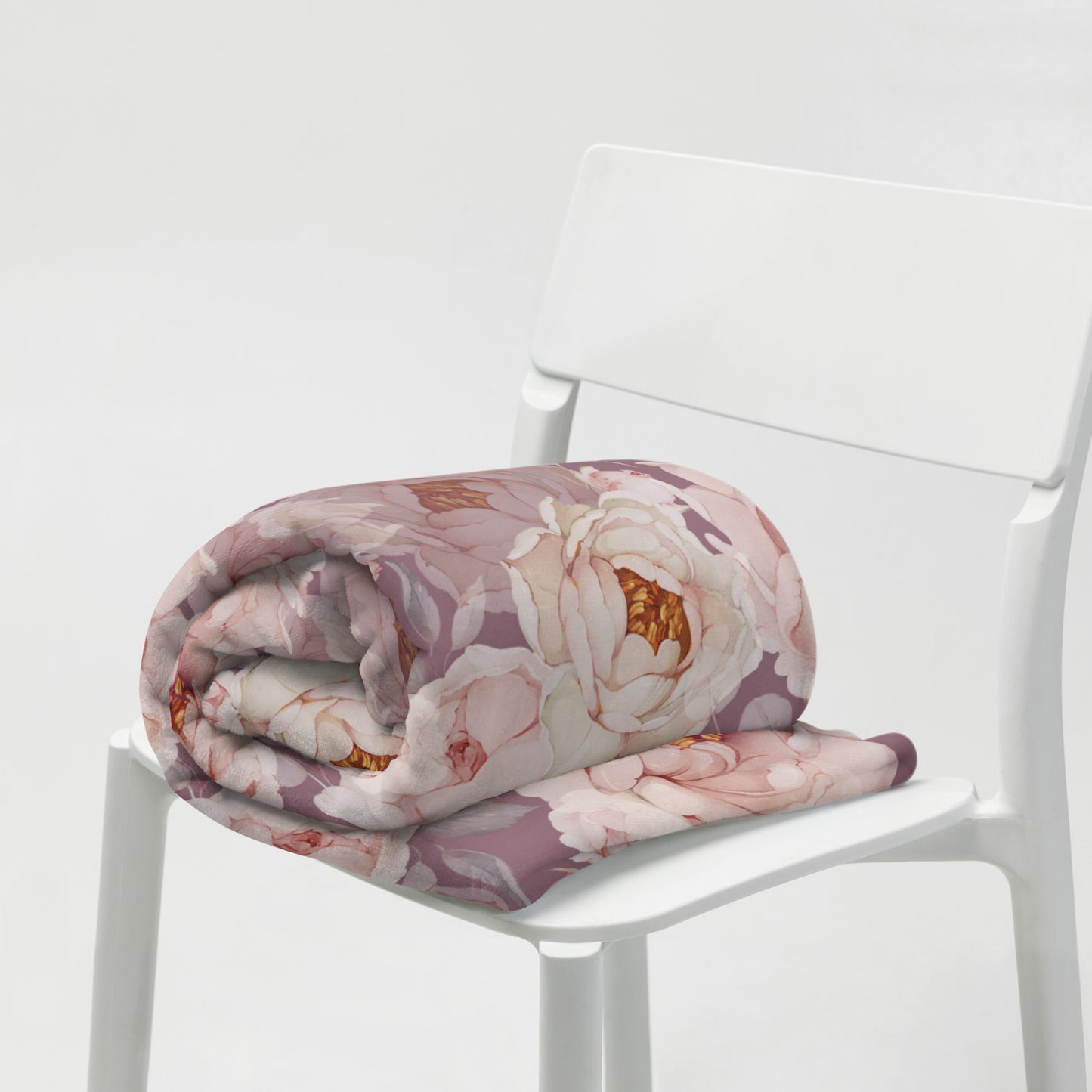 Plaid "Rose du matin" exclusivité ATELIER SHAICO