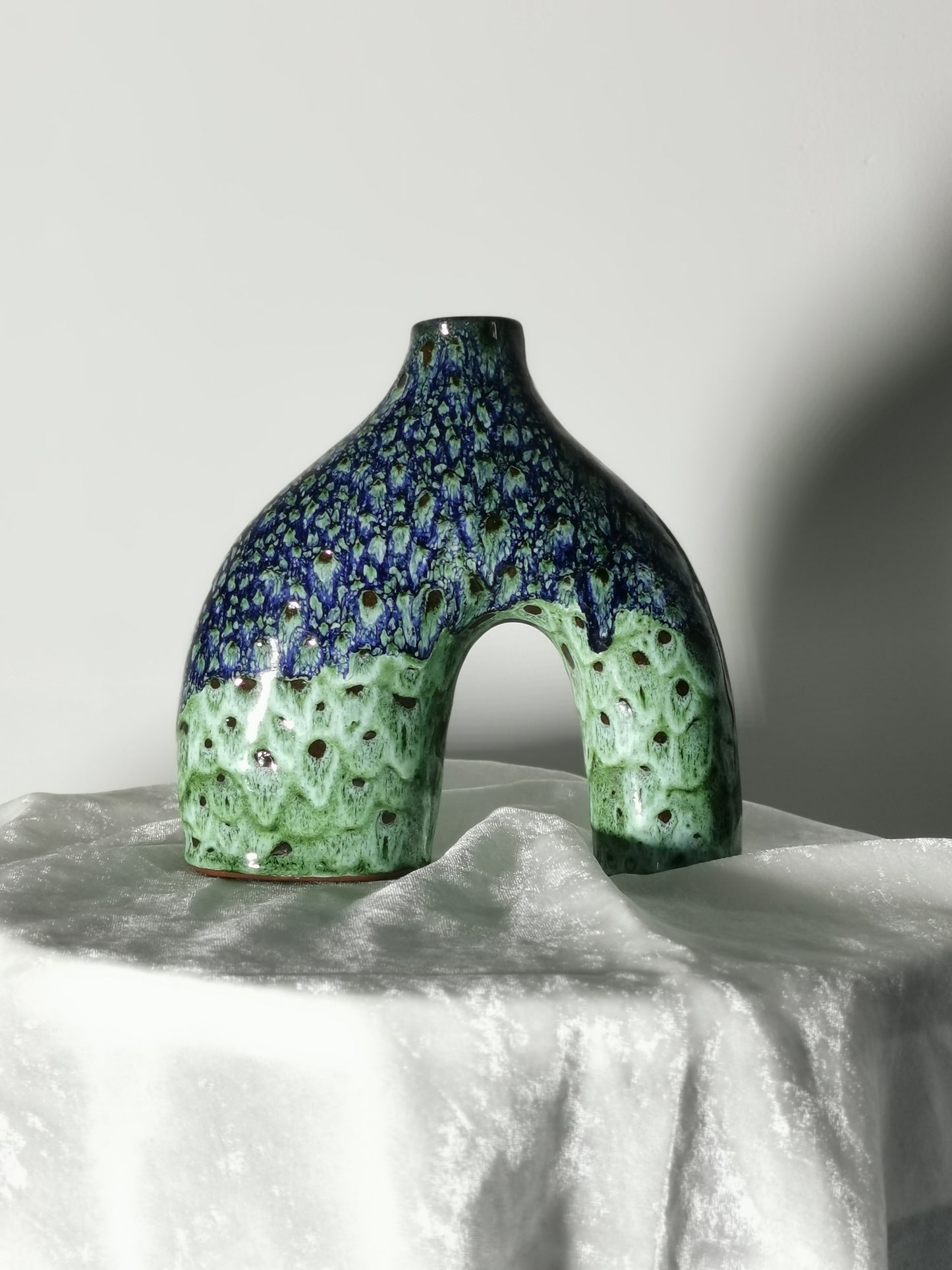 Vase "marée de jade"