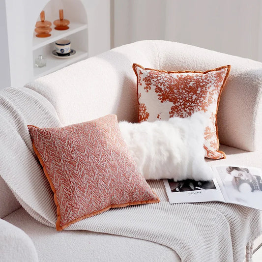 Housse de coussin décoratives – Collection "Coucher d’Ambre"