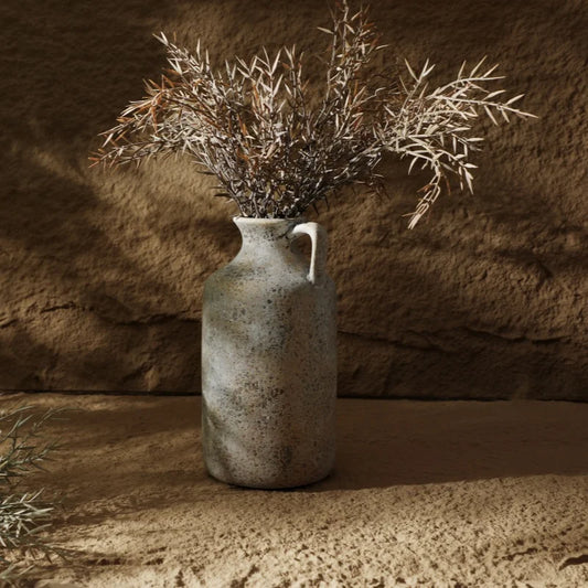 "Vintage slate" ceramic vase