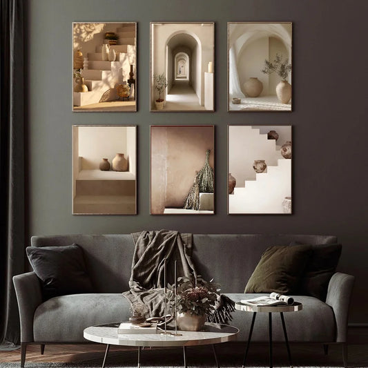 Affiche Murale – Architecture Marocaine & Nature Morte | Style Moderne & Bohème