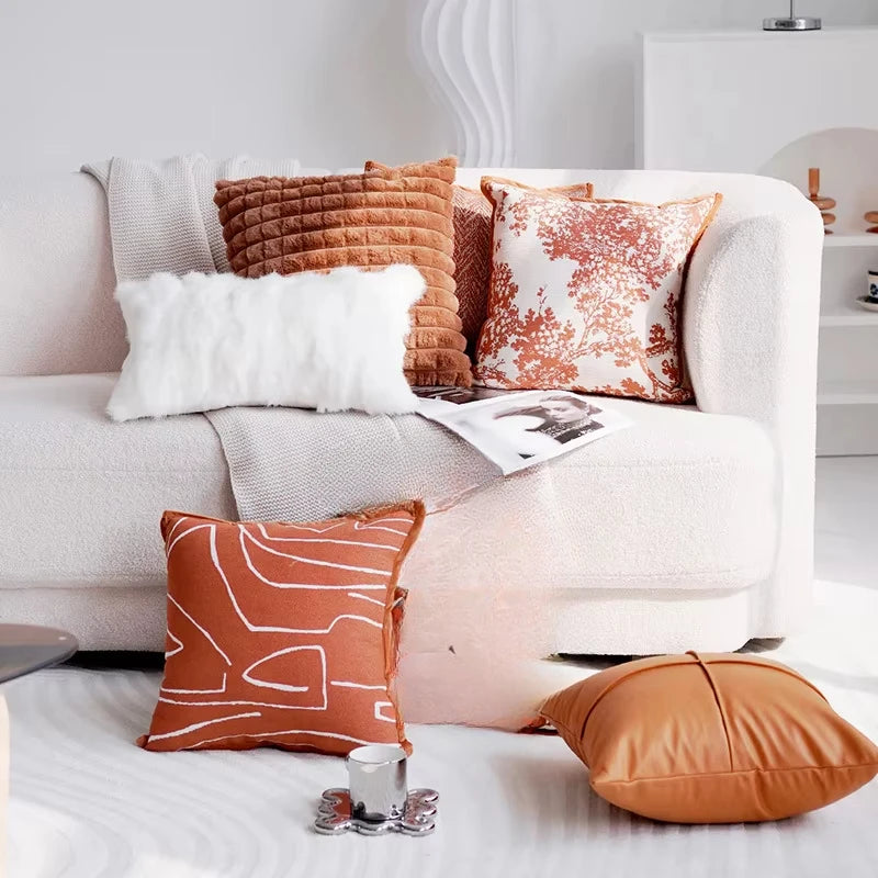 Housse de coussin décoratives – Collection "Coucher d’Ambre"