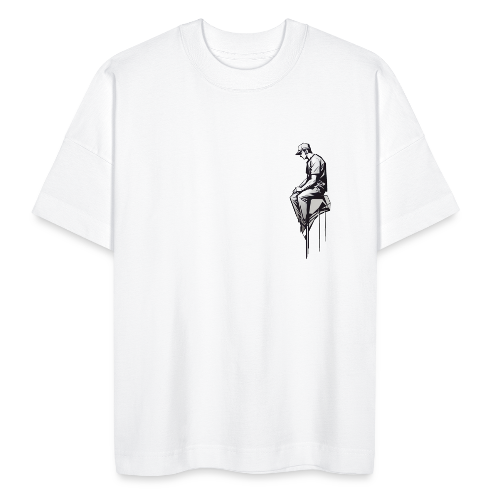T-shirt bio skateur oversize - white