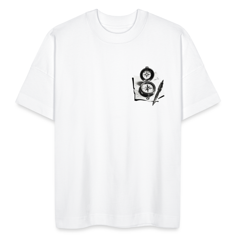 T-shirt bio boussole 2063c oversize - white