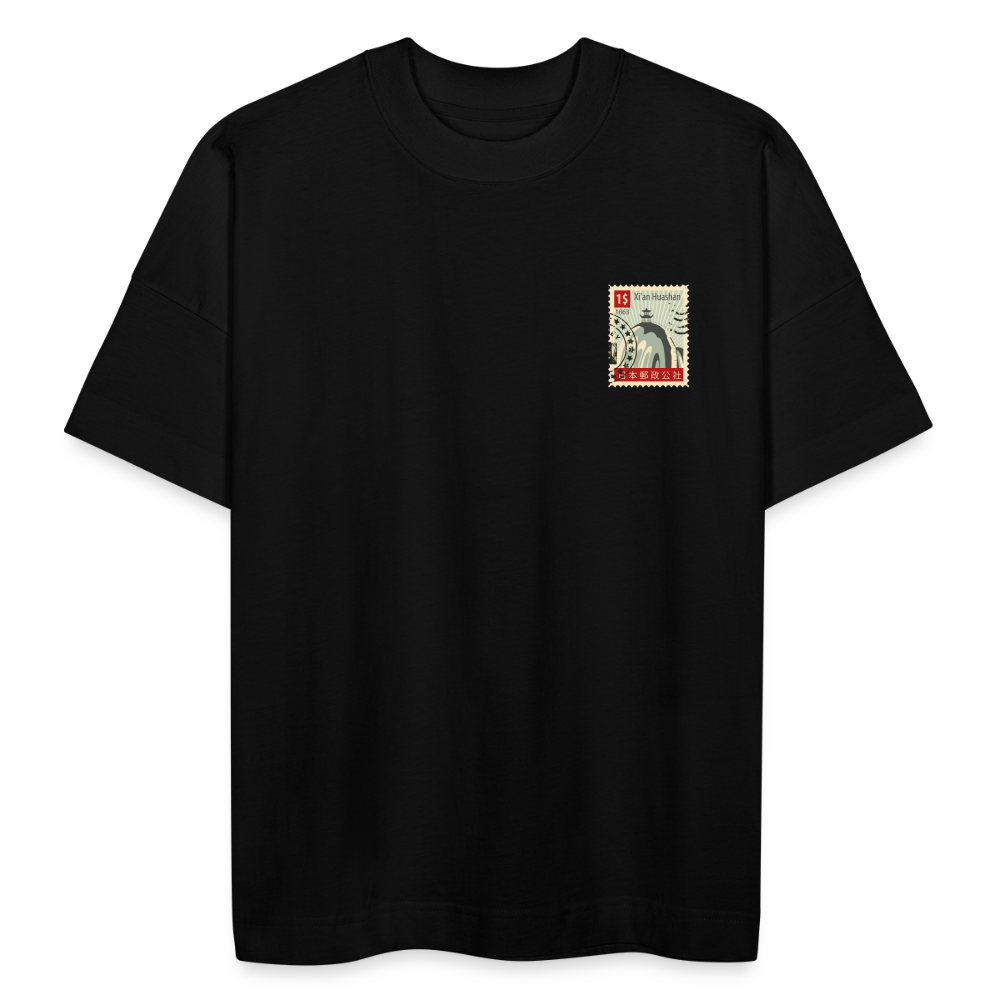 T-shirt bio Timbre d'Asie oversize - black